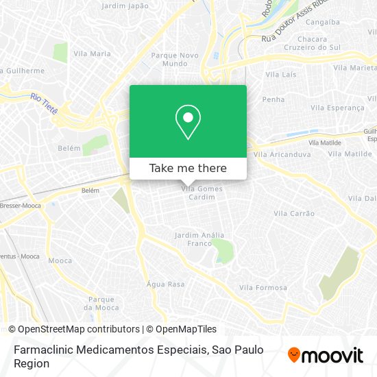 Farmaclinic Medicamentos Especiais map