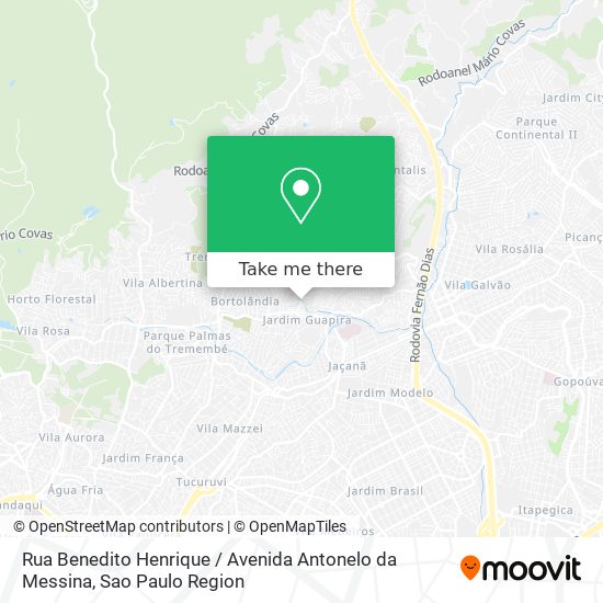Rua Benedito Henrique / Avenida Antonelo da Messina map