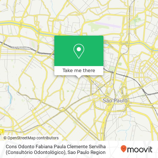 Mapa Cons Odonto Fabiana Paula Clemente Servilha (Consultório Odontológico)