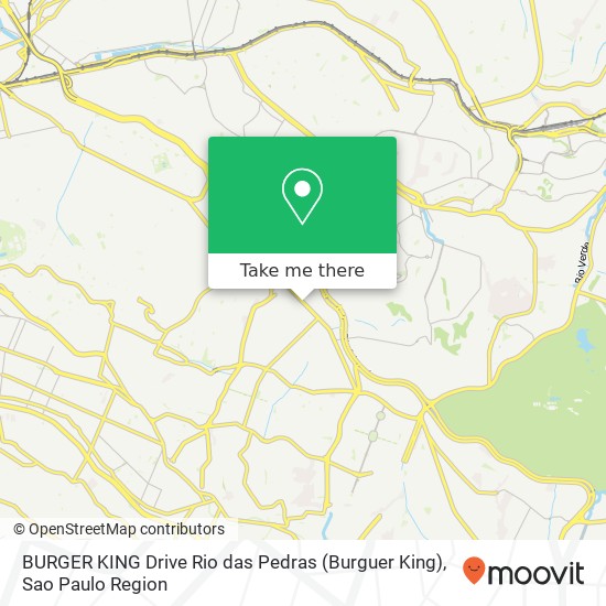 BURGER KING Drive Rio das Pedras (Burguer King) map