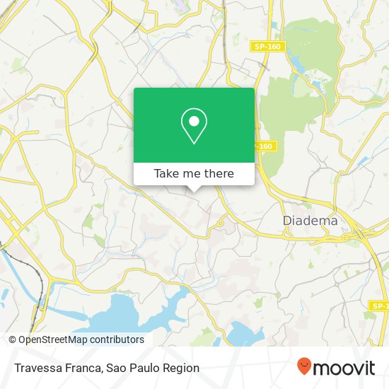 Mapa Travessa Franca
