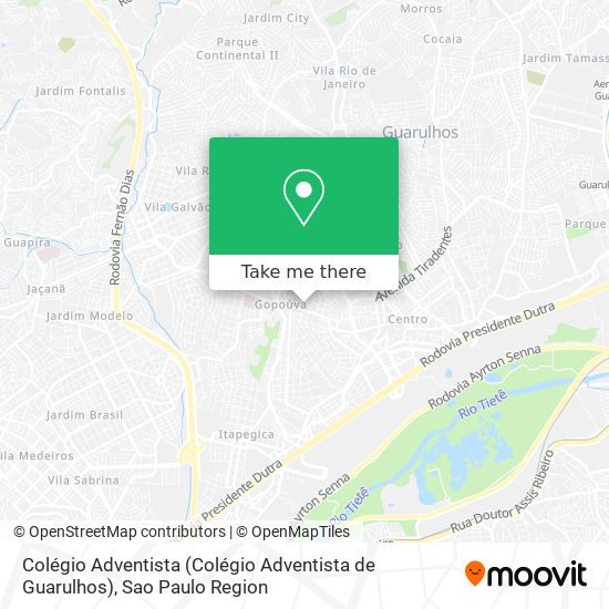 Colégio Adventista (Colégio Adventista de Guarulhos) map
