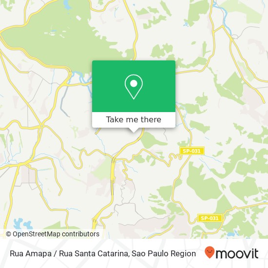 Mapa Rua Amapa / Rua Santa Catarina