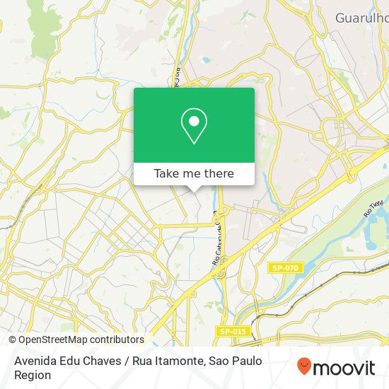 Mapa Avenida Edu Chaves / Rua Itamonte