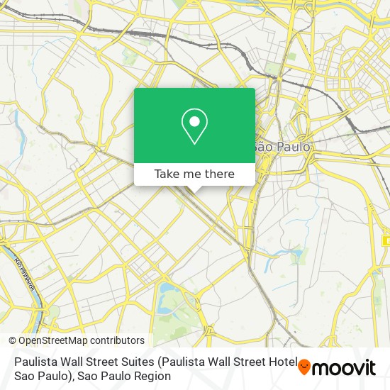 Mapa Paulista Wall Street Suites (Paulista Wall Street Hotel Sao Paulo)