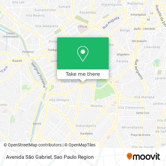 Avenida São Gabriel map