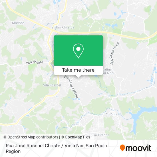 Mapa Rua José Roschel Christe / Viela Nar