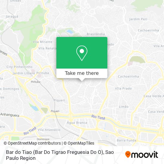 Mapa Bar do Tiao (Bar Do Tigrao Freguesia Do O)
