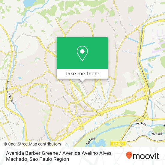 Avenida Barber Greene / Avenida Avelino Alves Machado map