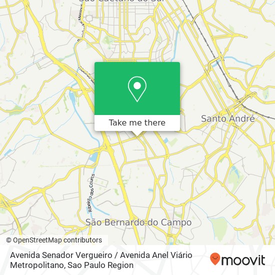 Avenida Senador Vergueiro / Avenida Anel Viário Metropolitano map