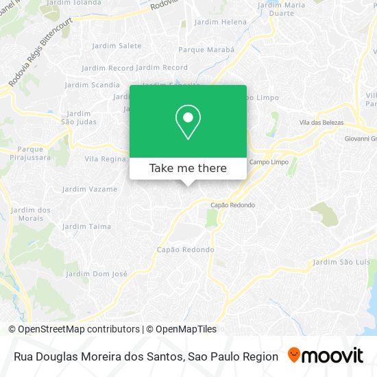 Rua Douglas Moreira dos Santos map