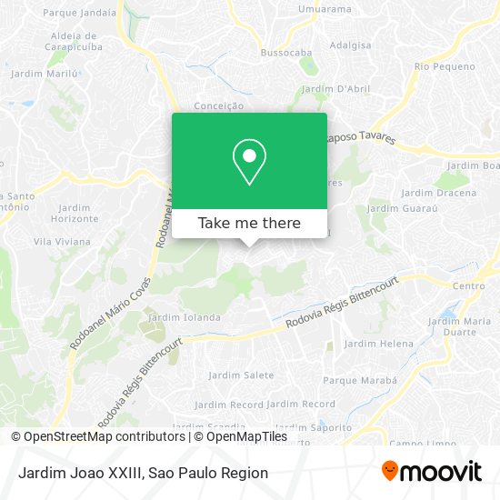 Mapa Jardim Joao XXIII