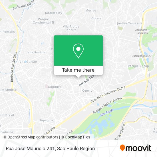Mapa Rua José Maurício 241