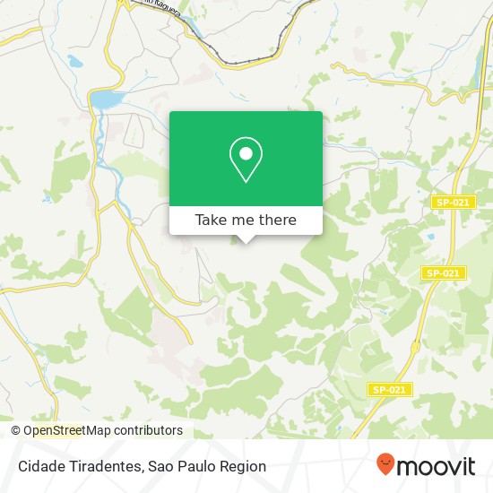 Cidade Tiradentes map