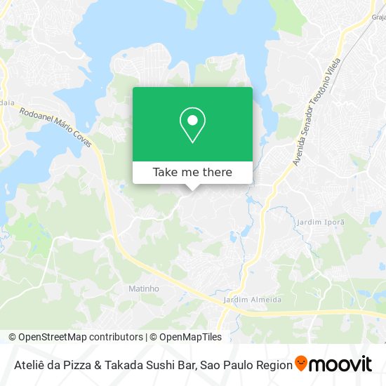 Ateliê da Pizza & Takada Sushi Bar map