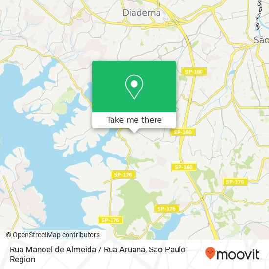Rua Manoel de Almeida / Rua Aruanã map