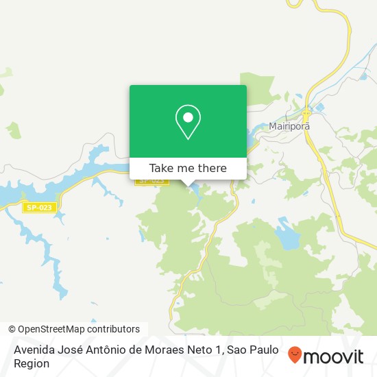 Mapa Avenida José Antônio de Moraes Neto 1