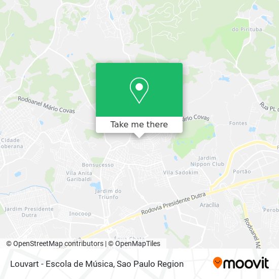 Louvart - Escola de Música map