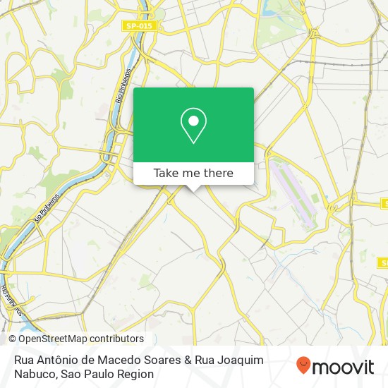 Mapa Rua Antônio de Macedo Soares & Rua Joaquim Nabuco