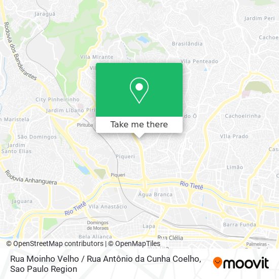 Rua Moinho Velho / Rua Antônio da Cunha Coelho map