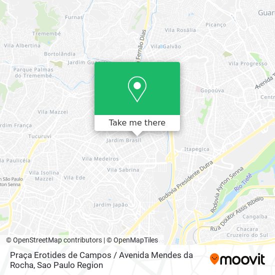 Praça Erotides de Campos / Avenida Mendes da Rocha map