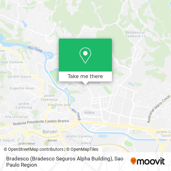 Bradesco (Bradesco Seguros Alpha Building) map