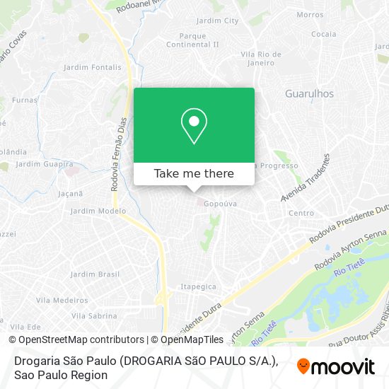 Mapa Drogaria São Paulo (DROGARIA SãO PAULO S / A.)