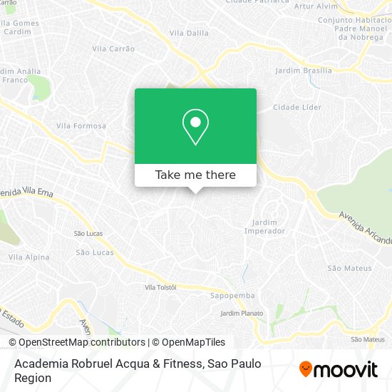 Mapa Academia Robruel Acqua & Fitness