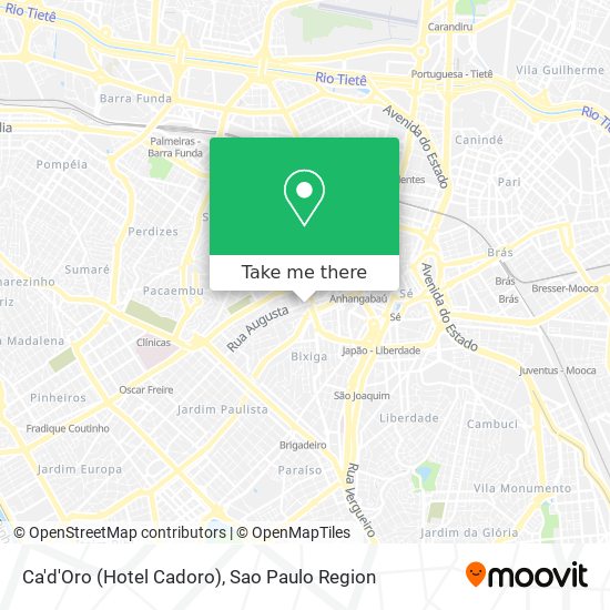 Mapa Ca'd'Oro (Hotel Cadoro)