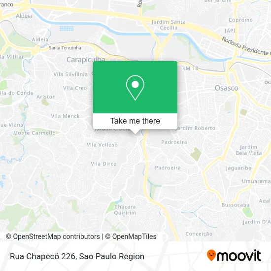 Rua Chapecó 226 map