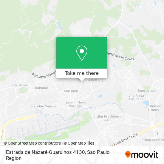 Mapa Estrada de Nazaré-Guarulhos 4130