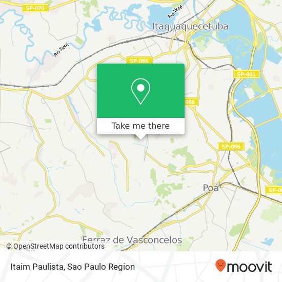 Itaim Paulista map