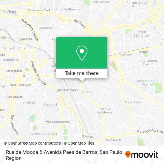 Rua da Mooca & Avenida Paes de Barros map