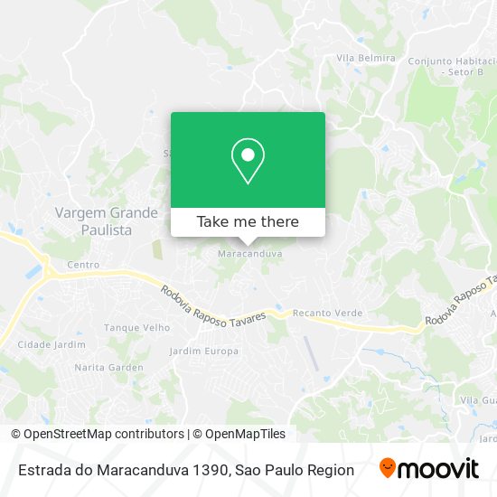 Estrada do Maracanduva 1390 map