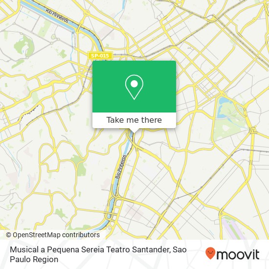 Musical a Pequena Sereia Teatro Santander map