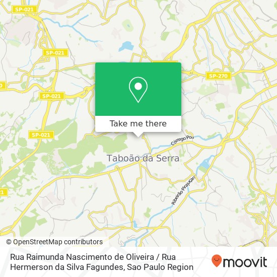 Mapa Rua Raimunda Nascimento de Oliveira / Rua Hermerson da Silva Fagundes