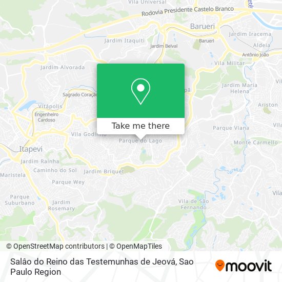 Salâo do Reino das Testemunhas de Jeová map