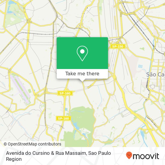 Avenida do Cursino & Rua Massaim map