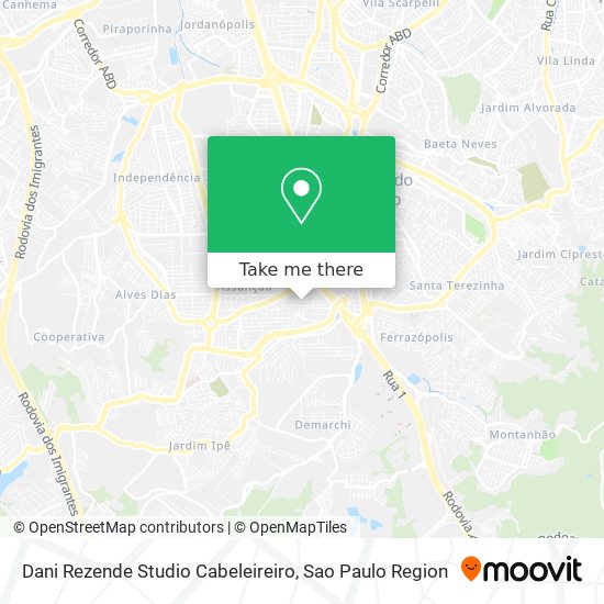 Dani Rezende Studio Cabeleireiro map
