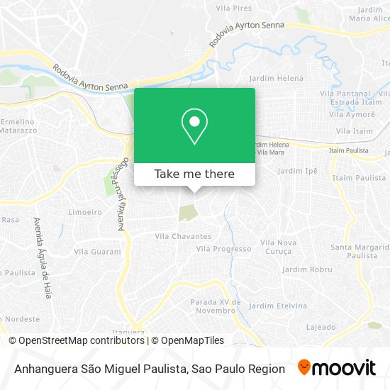 Anhanguera São Miguel Paulista map