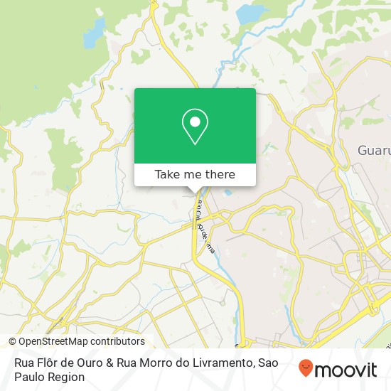 Mapa Rua Flôr de Ouro & Rua Morro do Livramento