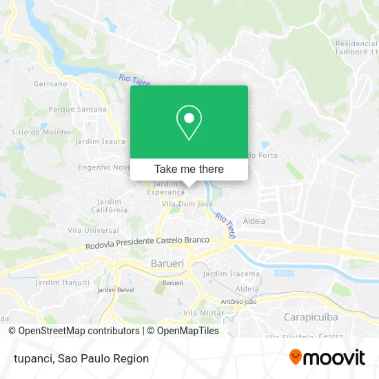 tupanci map