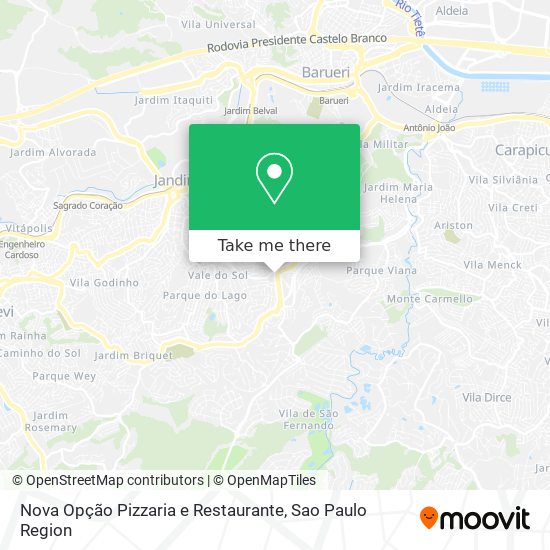 Nova Opção Pizzaria e Restaurante map