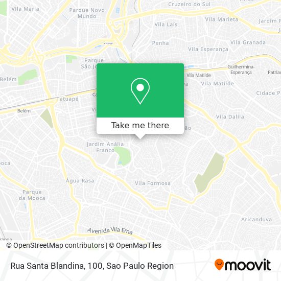 Rua Santa Blandina, 100 map