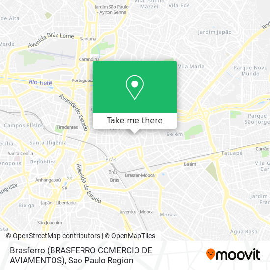 Brasferro (BRASFERRO COMERCIO DE AVIAMENTOS) map