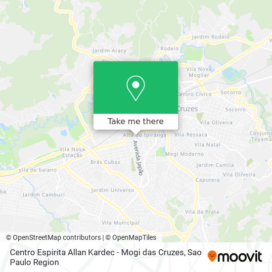 Centro Espirita Allan Kardec - Mogi das Cruzes map