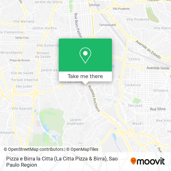 Pizza e Birra la Citta (La Citta Pizza & Birra) map