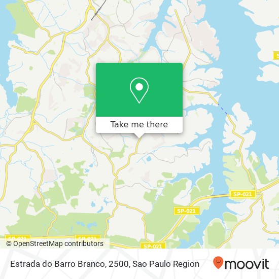 Estrada do Barro Branco, 2500 map