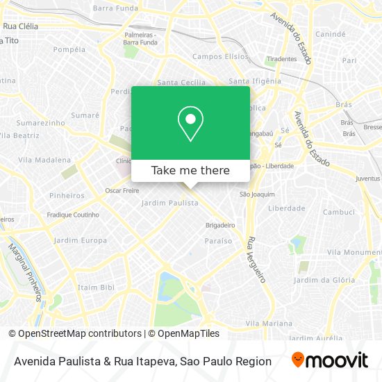 Avenida Paulista & Rua Itapeva map