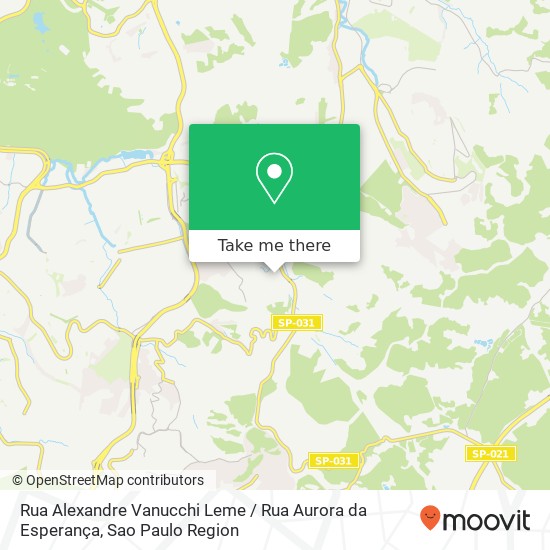 Mapa Rua Alexandre Vanucchi Leme / Rua Aurora da Esperança